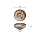 Household Handmade Rough Pottery Snack Plate Tableware - Grand Goldman