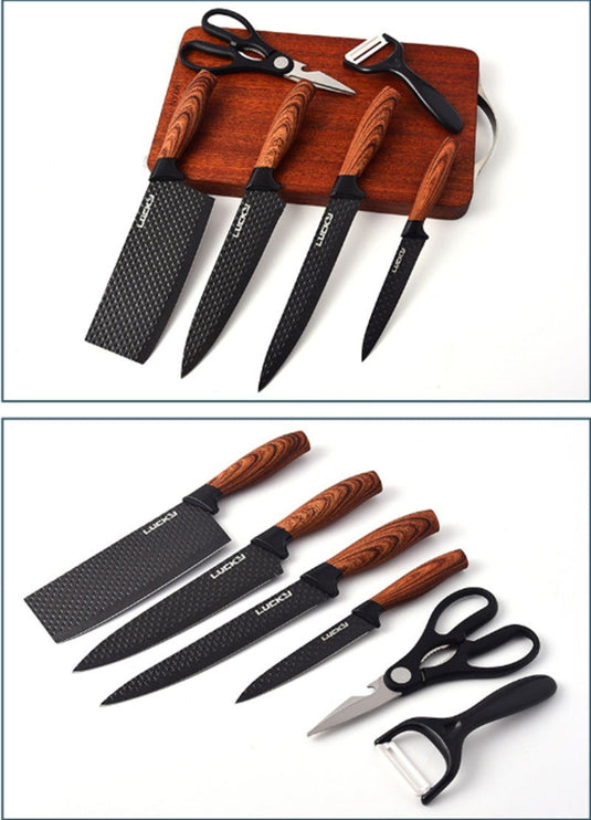 Household Knives Set Kitchen Combination Kitchenware - Grand Goldman