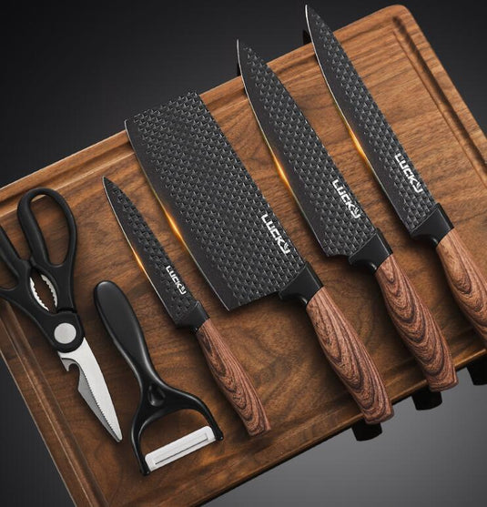 Household Knives Set Kitchen Combination Kitchenware - Grand Goldman