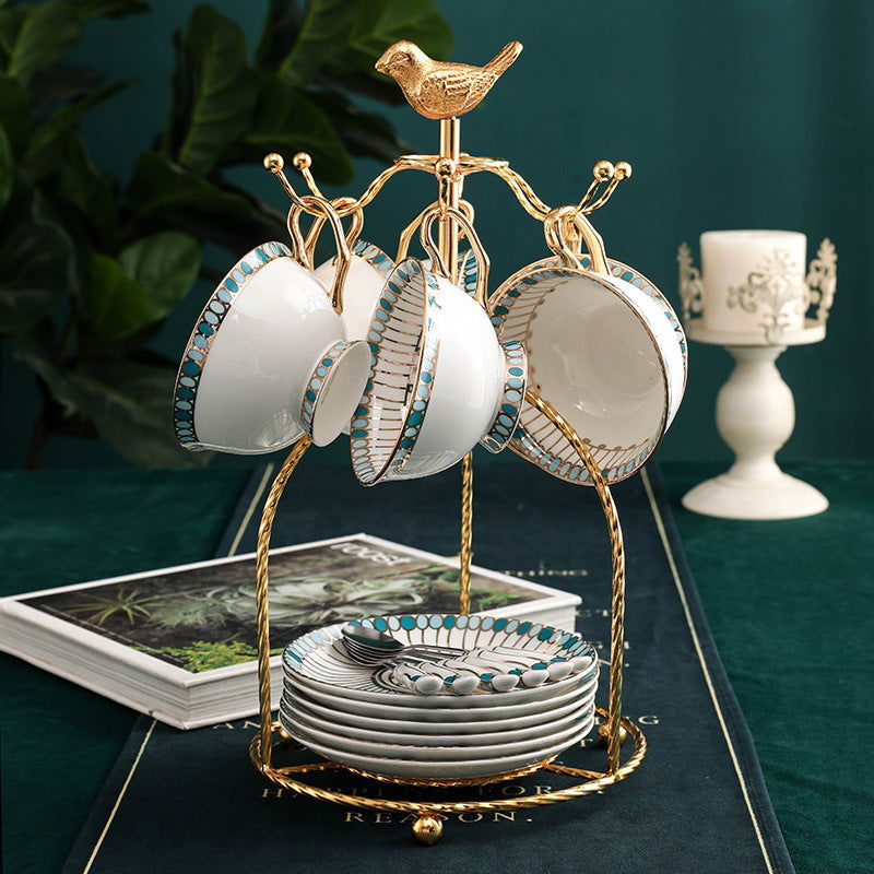Household Simple Bone China Tea Set - Grand Goldman