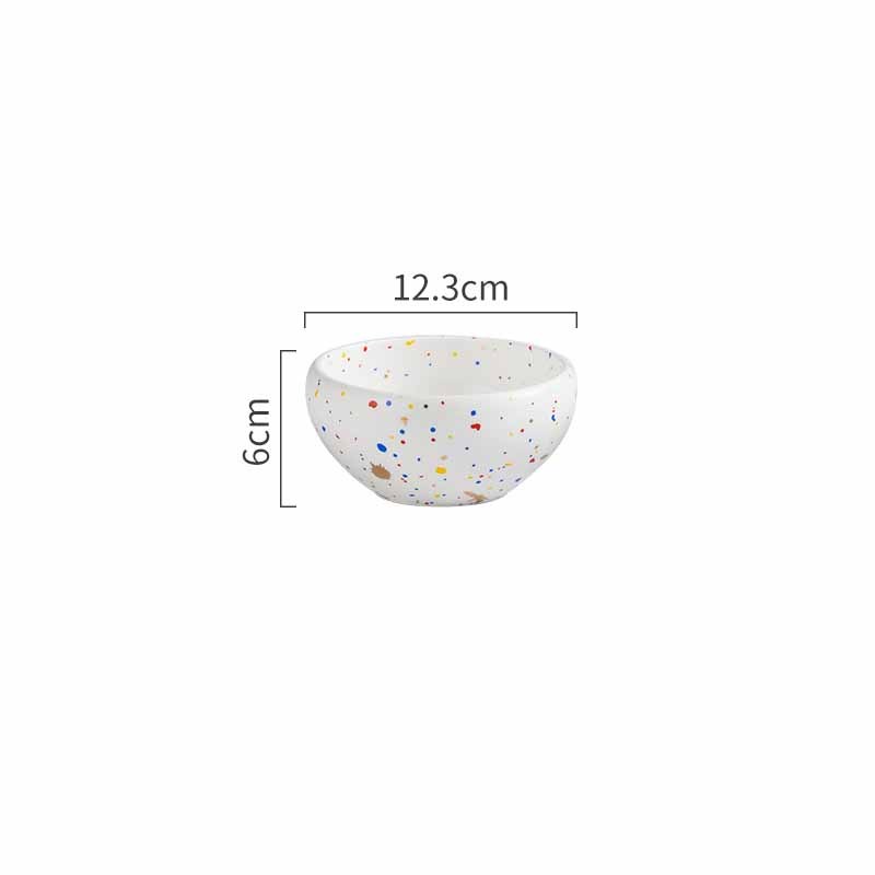 Household Simple Ceramic Terrazzo Plate Tableware - Grand Goldman