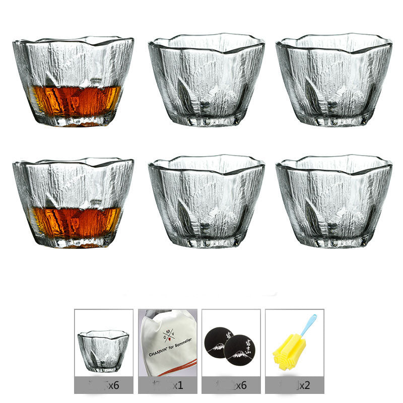Household Simple Crystal Glass Whiskey Glass - Grand Goldman