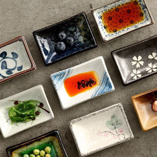 Household Simple Japanese Ceramic Condiment Dish - Grand Goldman
