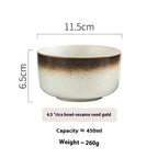 Household Tableware Ceramic Rice Bowl - Grand Goldman