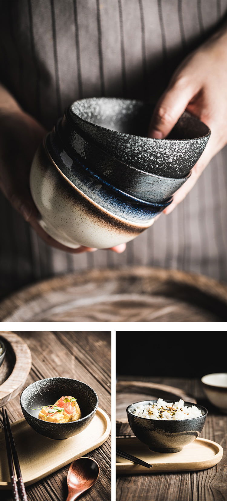 Household Tableware Ceramic Rice Bowl - Grand Goldman