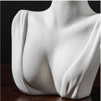 Human Face Ceramic Vase Floral Ornaments Home Decorations - Grand Goldman