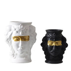Human Face, Head Shape, Ceramic Vase, Handicraft Ornaments - Grand Goldman