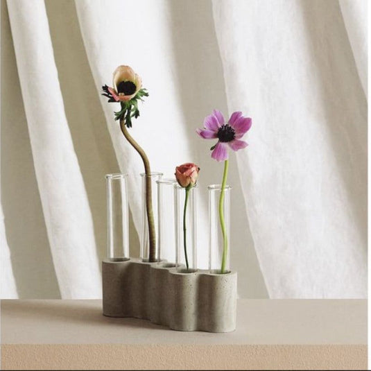 Hydroponic Plants Flowers Glass Test Tube Vase - Grand Goldman