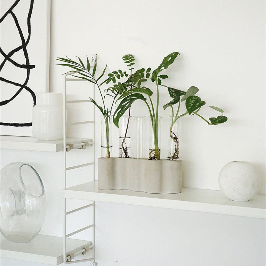 Hydroponic Plants Flowers Glass Test Tube Vase - Grand Goldman