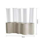 Hydroponic Plants Flowers Glass Test Tube Vase - Grand Goldman