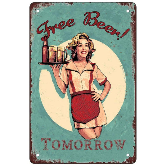 I Beleive in Have Another Beer Metal Tin Signs Posters Plate Wall Decor for  Bars Man Cave Cafe Clubs Retro Posters Plaque - Grand Goldman