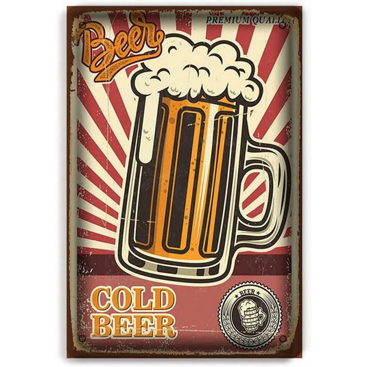 I Beleive in Have Another Beer Metal Tin Signs Posters Plate Wall Decor for  Bars Man Cave Cafe Clubs Retro Posters Plaque - Grand Goldman