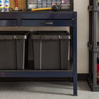 IRIS USA 20 Gallon Lockable Storage Bins with Lids, 6 Pack - Made in USA, Heavy Duty, Stackable Containers, Garage Organizing Bins Moving Tubs, Rugged Sturdy Equipment Utility Box - Black - Grand Goldman