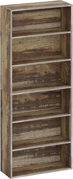 IRONCK Bookshelves and Bookcases Floor Standing 6 Tiers Display Storage Shelves 70 in Tall Bookcase Home Decor Furniture for Home Office, Living Room, Bed Room - Grand Goldman