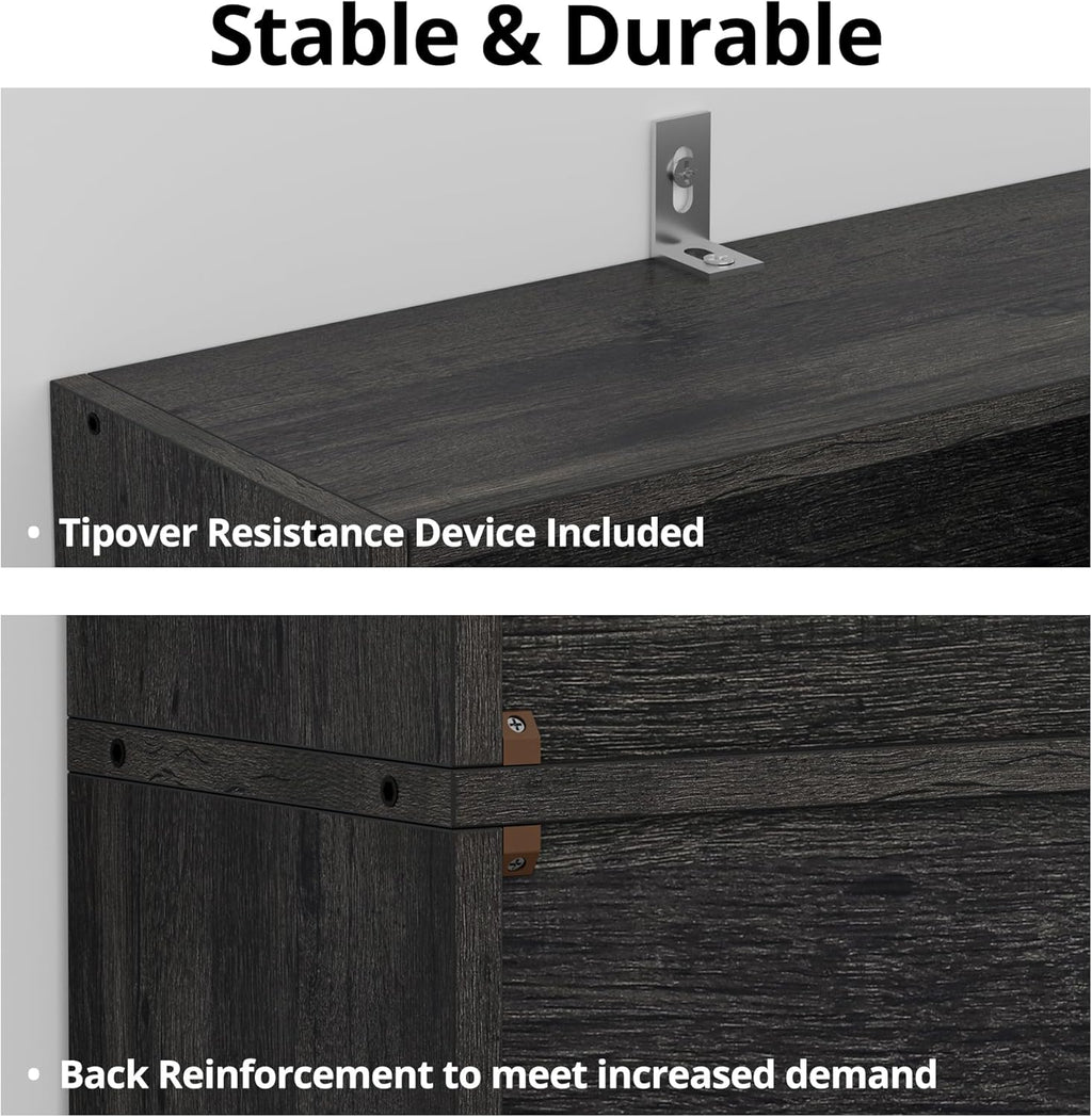 IRONCK Bookshelves and Bookcases Floor Standing 6 Tiers Display Storage Shelves 70 in Tall Bookcase Home Decor Furniture for Home Office, Living Room, Bed Room - Grand Goldman