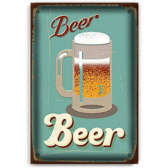 I Beleive in Have Another Beer Metal Tin Signs Posters Plate Wall Decor for  Bars Man Cave Cafe Clubs Retro Posters Plaque - Grand Goldman