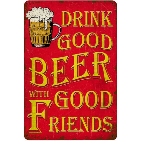 I Beleive in Have Another Beer Metal Tin Signs Posters Plate Wall Decor for  Bars Man Cave Cafe Clubs Retro Posters Plaque - Grand Goldman