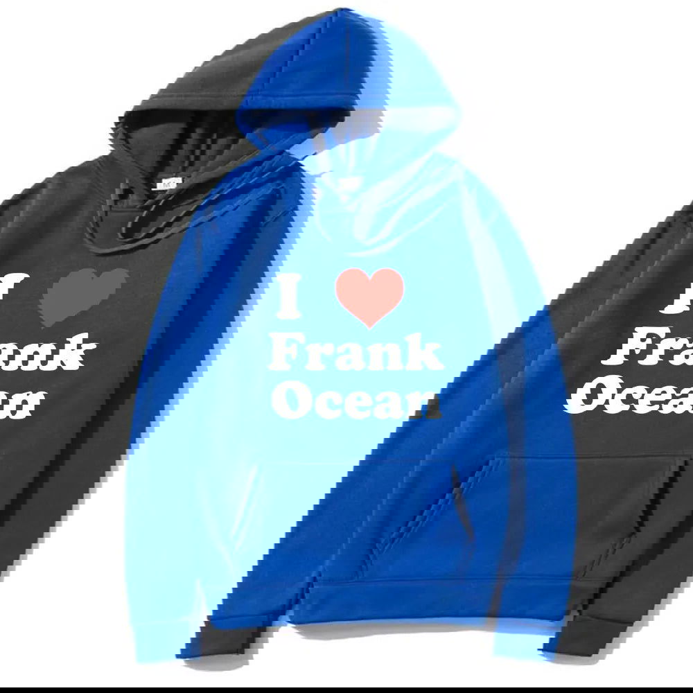 I Love Frank Hoodie Ocean Fashion Oversized Pullover Male Blond Hip Hop Trend Sweatshirt Rapper Men Women Vintage Streetwear - Grand Goldman