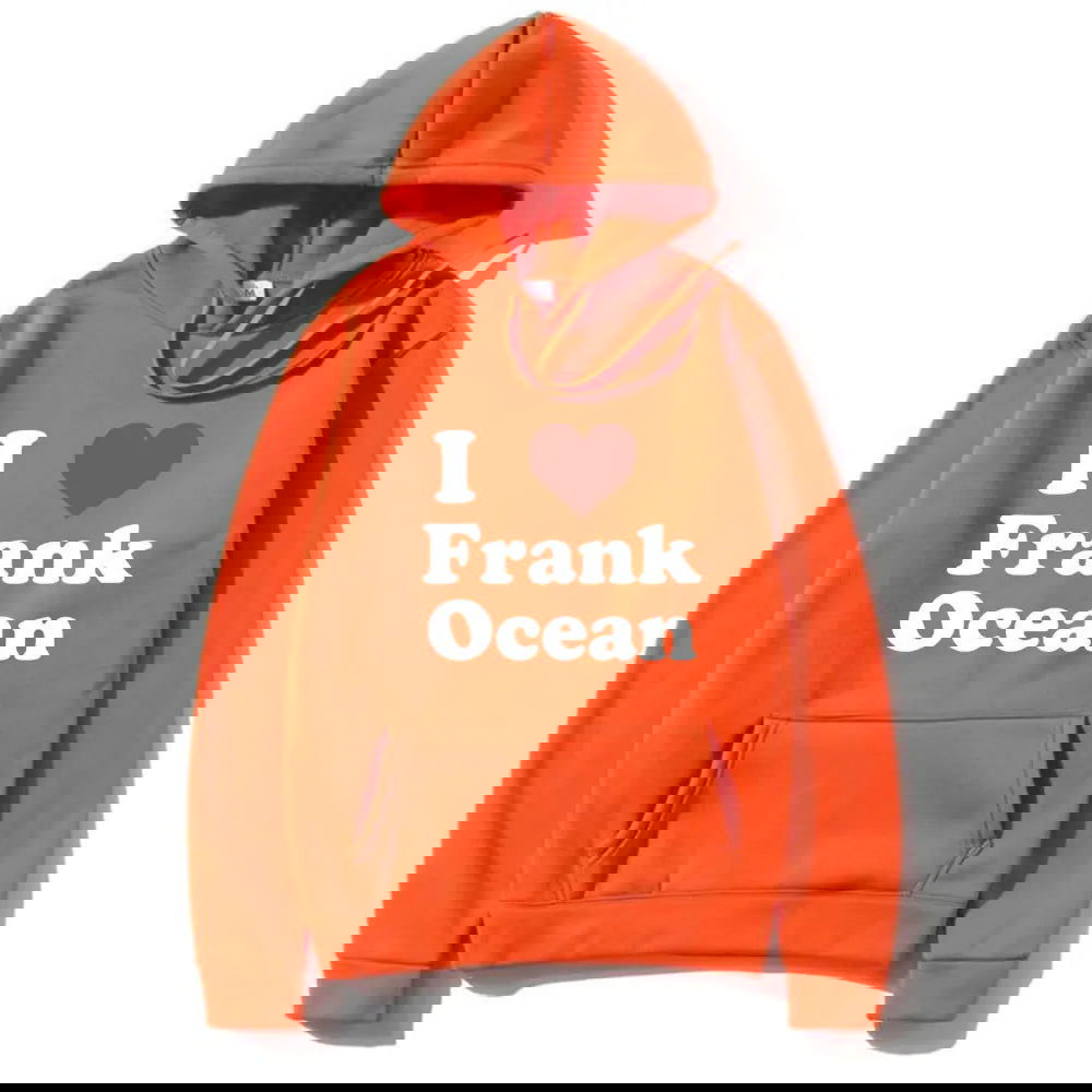 I Love Frank Hoodie Ocean Fashion Oversized Pullover Male Blond Hip Hop Trend Sweatshirt Rapper Men Women Vintage Streetwear - Grand Goldman