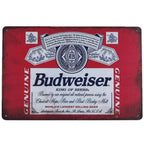 Ice Cold Served Here Metal Tin Signs Wall Art Posters Plate Wall Decor for Game Room Home Bars Man Cave Cafe Clubs Garage Retro - Grand Goldman