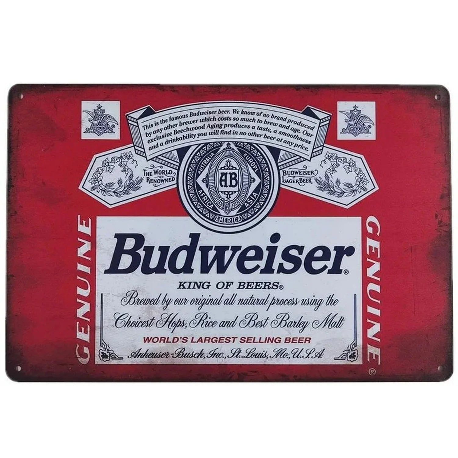 Ice Cold Served Here Metal Tin Signs Wall Art Posters Plate Wall Decor for Game Room Home Bars Man Cave Cafe Clubs Garage Retro - Grand Goldman