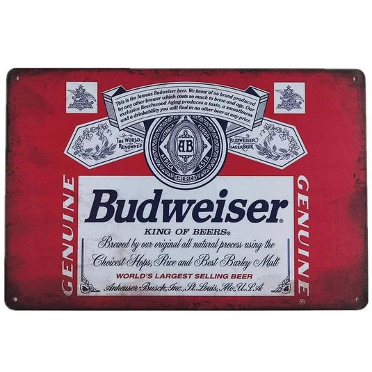 Ice Cold Served Here Metal Tin Signs Wall Art Posters Plate Wall Decor for Game Room Home Bars Man Cave Cafe Clubs Garage Retro - Grand Goldman