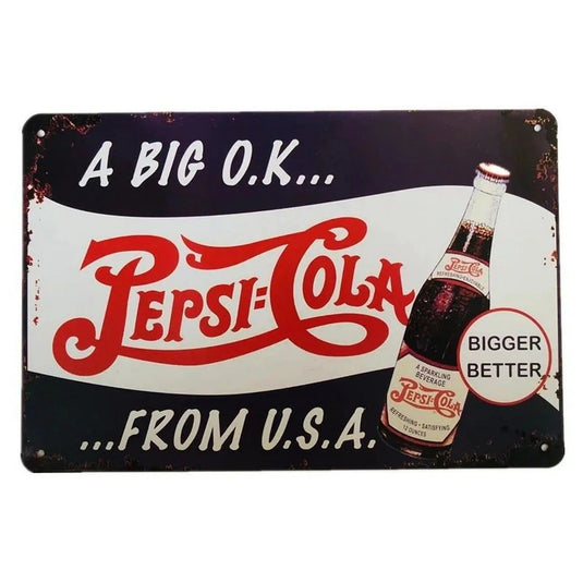 Ice Cold Served Here Metal Tin Signs Wall Art Posters Plate Wall Decor for Game Room Home Bars Man Cave Cafe Clubs Garage Retro - Grand Goldman