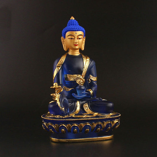 Imitation glass pharmacist Buddha statue - Grand Goldman