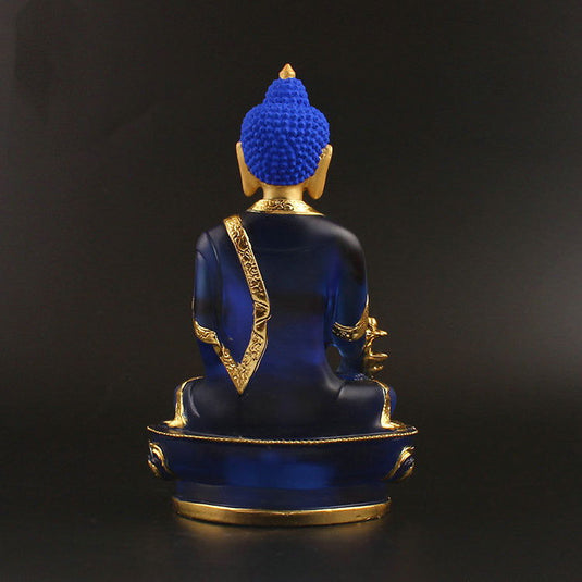 Imitation glass pharmacist Buddha statue - Grand Goldman