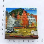 India Fridge Magnet Tourism Souvenir Rajasthan Bangalore 3D Resin Painted Crafts Magnets for Refrigerators Sticker Home Decor - Grand Goldman