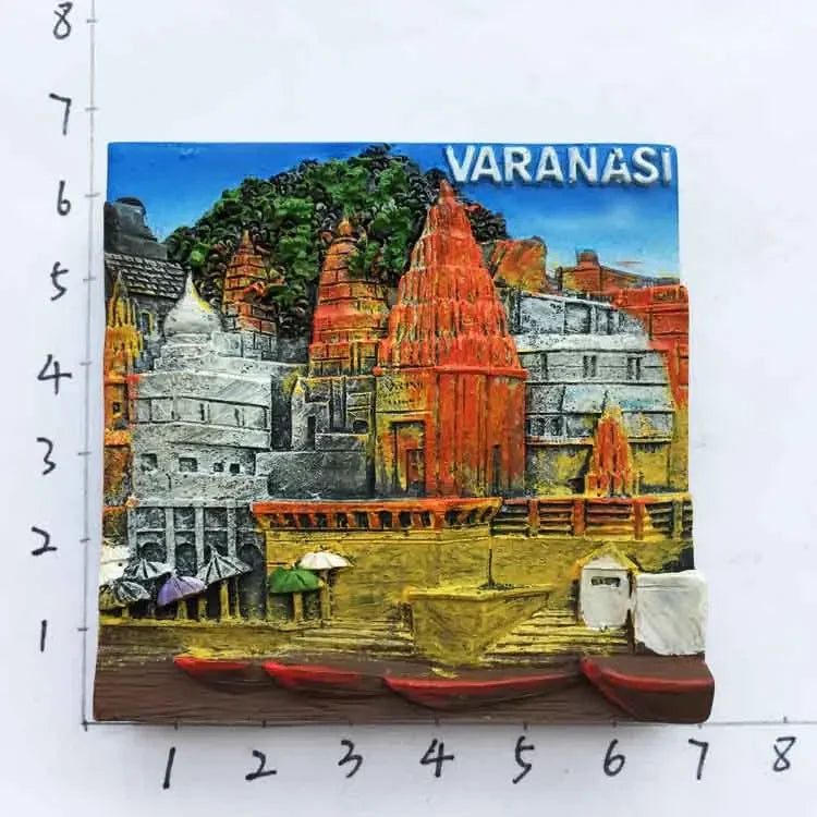 India Fridge Magnet Tourism Souvenir Rajasthan Bangalore 3D Resin Painted Crafts Magnets for Refrigerators Sticker Home Decor - Grand Goldman