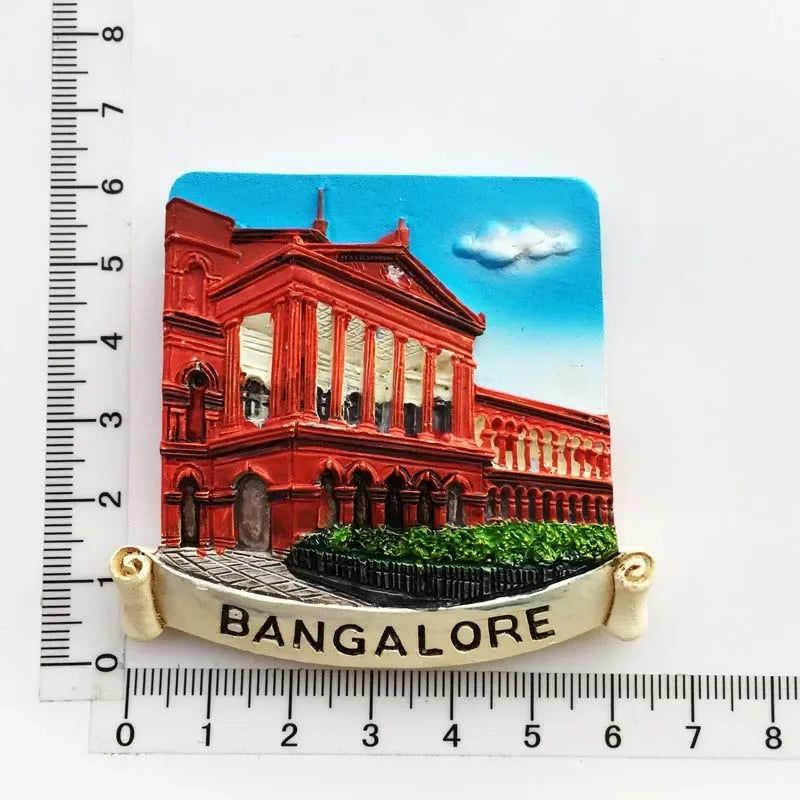 India Fridge Magnet Tourism Souvenir Rajasthan Bangalore 3D Resin Painted Crafts Magnets for Refrigerators Sticker Home Decor - Grand Goldman