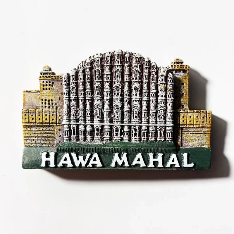 India Fridge Magnet Tourism Souvenir Rajasthan Bangalore 3D Resin Painted Crafts Magnets for Refrigerators Sticker Home Decor - Grand Goldman