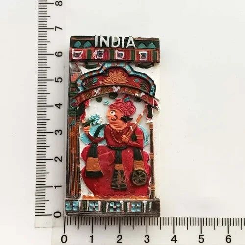 India Fridge Magnet Tourism Souvenir Rajasthan Bangalore 3D Resin Painted Crafts Magnets for Refrigerators Sticker Home Decor - Grand Goldman
