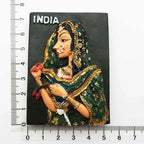 India Fridge Magnet Tourism Souvenir Rajasthan Bangalore 3D Resin Painted Crafts Magnets for Refrigerators Sticker Home Decor - Grand Goldman