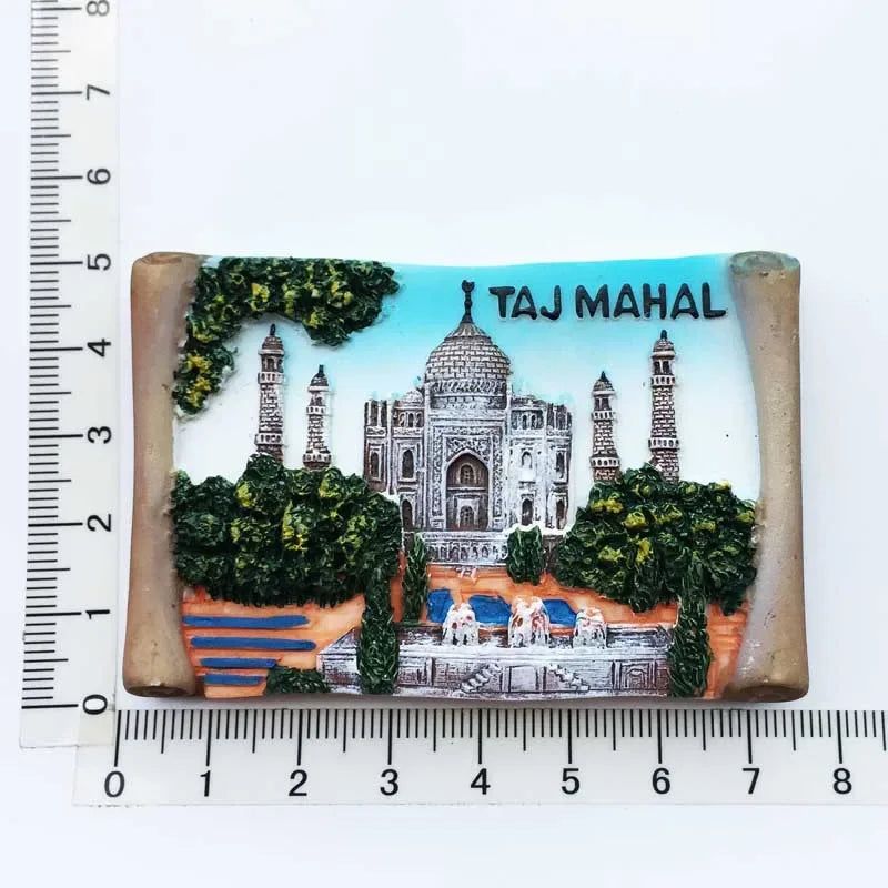 India Fridge Magnet Tourism Souvenir Rajasthan Bangalore 3D Resin Painted Crafts Magnets for Refrigerators Sticker Home Decor - Grand Goldman