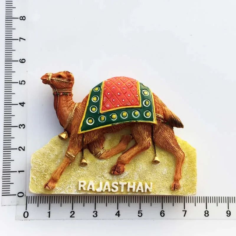 India Fridge Magnet Tourism Souvenir Rajasthan Bangalore 3D Resin Painted Crafts Magnets for Refrigerators Sticker Home Decor - Grand Goldman