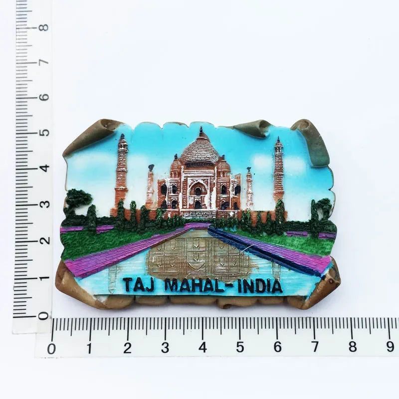 India Fridge Magnet Tourism Souvenir Rajasthan Bangalore 3D Resin Painted Crafts Magnets for Refrigerators Sticker Home Decor - Grand Goldman