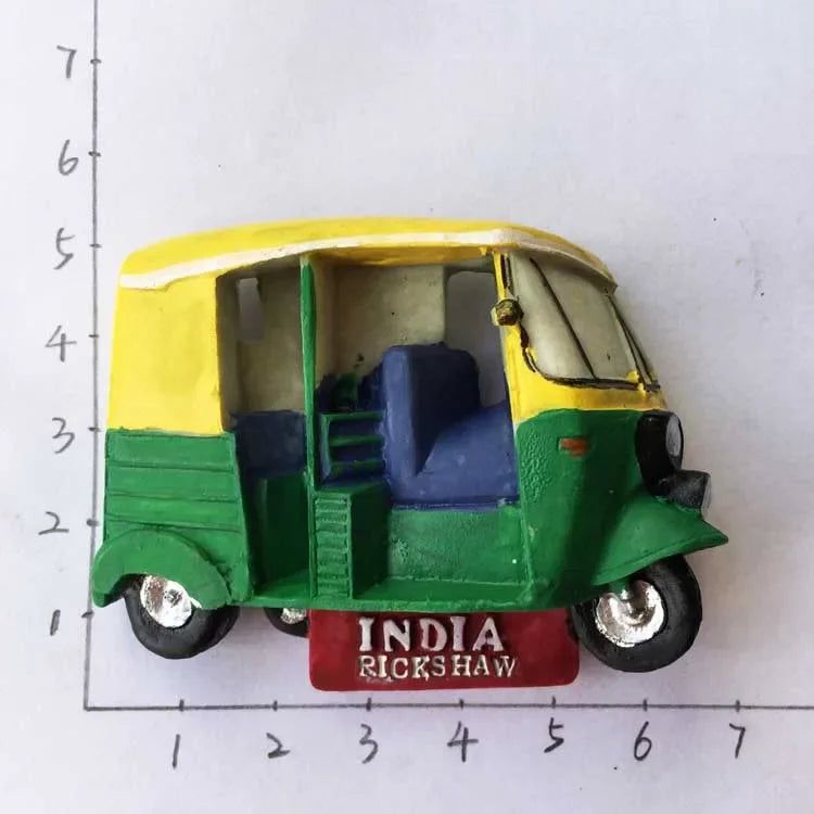 India Fridge Magnet Tourism Souvenir Rajasthan Bangalore 3D Resin Painted Crafts Magnets for Refrigerators Sticker Home Decor - Grand Goldman