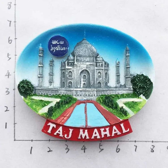 India Fridge Magnet Tourism Souvenir Rajasthan Bangalore 3D Resin Painted Crafts Magnets for Refrigerators Sticker Home Decor - Grand Goldman