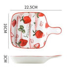 Ins Creative Household Ceramic Plate Japanese Baking Baking Plate Salad - Grand Goldman