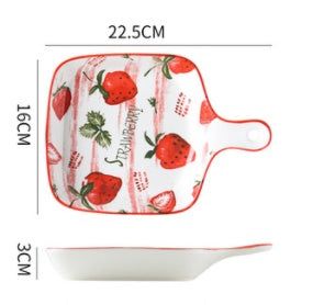 Ins Creative Household Ceramic Plate Japanese Baking Baking Plate Salad - Grand Goldman