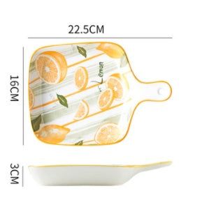 Ins Creative Household Ceramic Plate Japanese Baking Baking Plate Salad - Grand Goldman