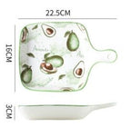 Ins Creative Household Ceramic Plate Japanese Baking Baking Plate Salad - Grand Goldman