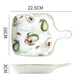 Ins Creative Household Ceramic Plate Japanese Baking Baking Plate Salad - Grand Goldman