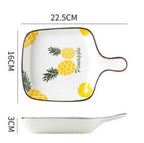 Ins Creative Household Ceramic Plate Japanese Baking Baking Plate Salad - Grand Goldman