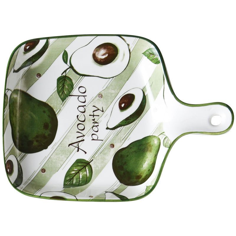 Ins Creative Household Ceramic Plate Japanese Baking Baking Plate Salad - Grand Goldman