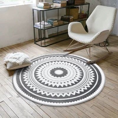 Ins Nordic round carpet - Grand Goldman