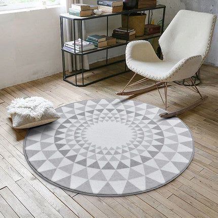 Ins Nordic round carpet - Grand Goldman