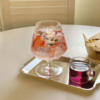 Ins Octagonal Tall Drink Cocktail Cold Drink Soda Sparkling Water Glass - Grand Goldman